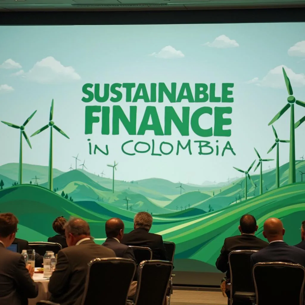 Conferencia sobre finanzas sostenibles en Colombia