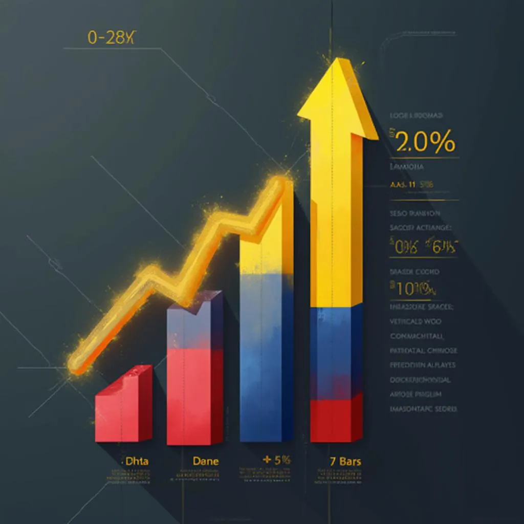 Gráfico de crecimiento del mercado colombiano